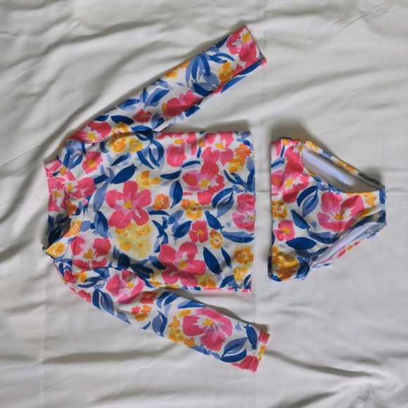 Carter's Other - Toddler girls 2 pc. long sleeve floral swim suit